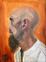 Load image into Gallery viewer, Side Profile of a Man, Painting Framed
