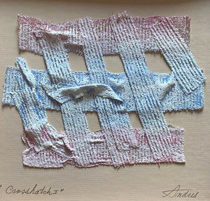 Crosshatch I by Andres, Mixed Media Framed