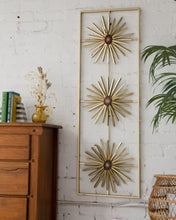 Load image into Gallery viewer, Retro Gold Daisy Wall Hanging
