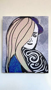 Miss Caroline, Print on Canvas