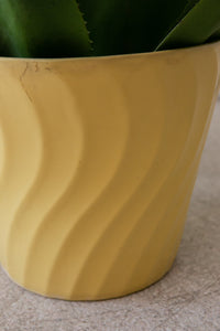 Vintage Yellow Planter