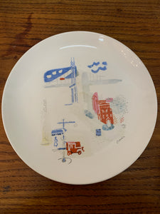 Hand Painted Signed Plate - Set of 2