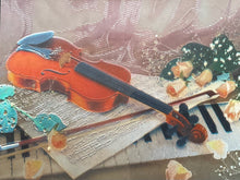 Load image into Gallery viewer, Violin and Piano Foil Art, Framed
