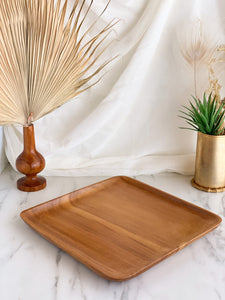 Teak Vintage Tray