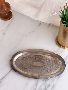 Silver Embossed Tray