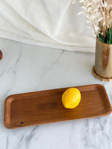 Vintage Rectangular Teak Tray