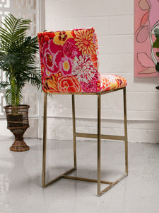 Gold Single Vintage Bar Stool