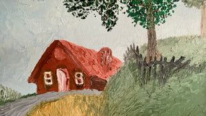 The Red Barn, Painting