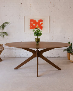 Miles Oval Dining Table 72 inch