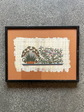 Load image into Gallery viewer, Vintage Painting on Fabric, Framed
