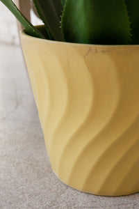 Vintage Yellow Planter