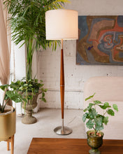 Load image into Gallery viewer, Mindy Cigar Floor Lamp with Silver Base
