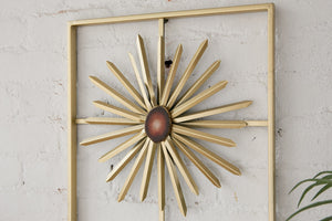 Retro Gold Daisy Wall Hanging