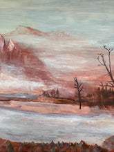 Load image into Gallery viewer, Misty Mountains, Painting Framed
