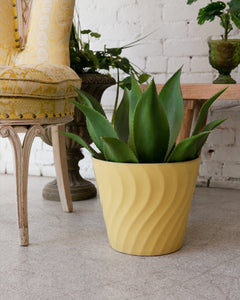 Vintage Yellow Planter