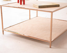 Load image into Gallery viewer, Blonde Vintage 2 tier End Table
