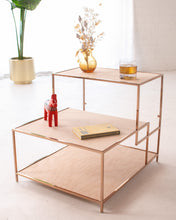 Load image into Gallery viewer, Blonde Vintage 2 tier End Table
