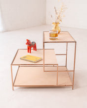 Load image into Gallery viewer, Blonde Vintage 2 tier End Table
