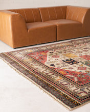 Load image into Gallery viewer, Olive Green Accents Vintage Rug
