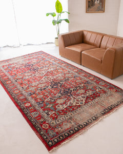 Distressed Antique Persian Rug