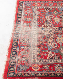 Distressed Antique Persian Rug