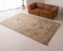 Load image into Gallery viewer, Blue Tan Persian Vintage Rug
