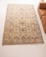 Load image into Gallery viewer, Blue Tan Persian Vintage Rug
