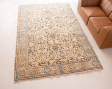 Load image into Gallery viewer, Blue Tan Persian Vintage Rug
