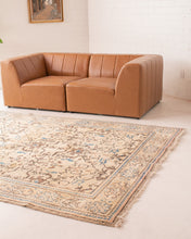 Load image into Gallery viewer, Blue Tan Persian Vintage Rug
