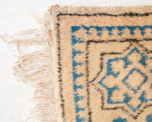 Load image into Gallery viewer, Blue Tan Persian Vintage Rug
