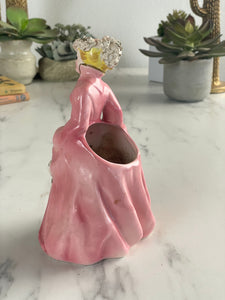 Pink Victorian Figurine