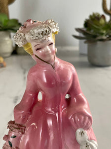 Pink Victorian Figurine