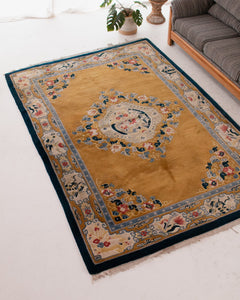 Yellow Gold Antique Rug