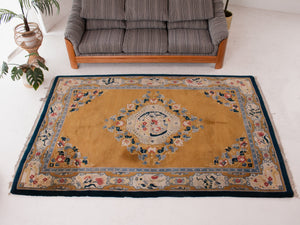 Yellow Gold Antique Rug