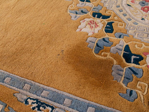 Yellow Gold Antique Rug