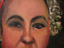 Load image into Gallery viewer, Original Oil Portrait Painting of Lady In Red
