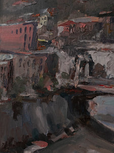 Original Painting of the Paris Canal