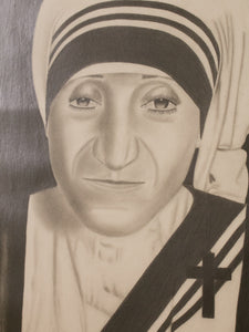 Mother Teresa in Pencil