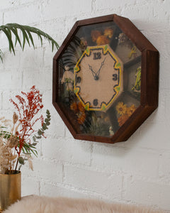 Boho 1970’s Dried Flower Clock