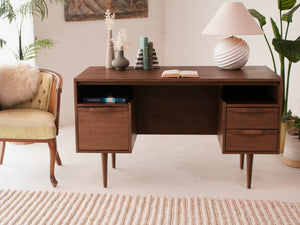 Kurt Three-Drawer Desk