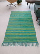 Load image into Gallery viewer, 70&#39;s Teal Rug from Ackermans Estate
