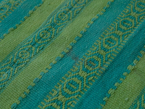 70's Teal Rug from Ackermans Estate