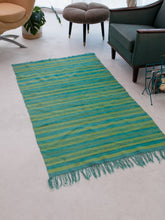 Load image into Gallery viewer, 70&#39;s Teal Rug from Ackermans Estate
