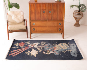 Japanese Vintage Rug Tapestry