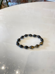 Black and  Gold Beaded Bracelet