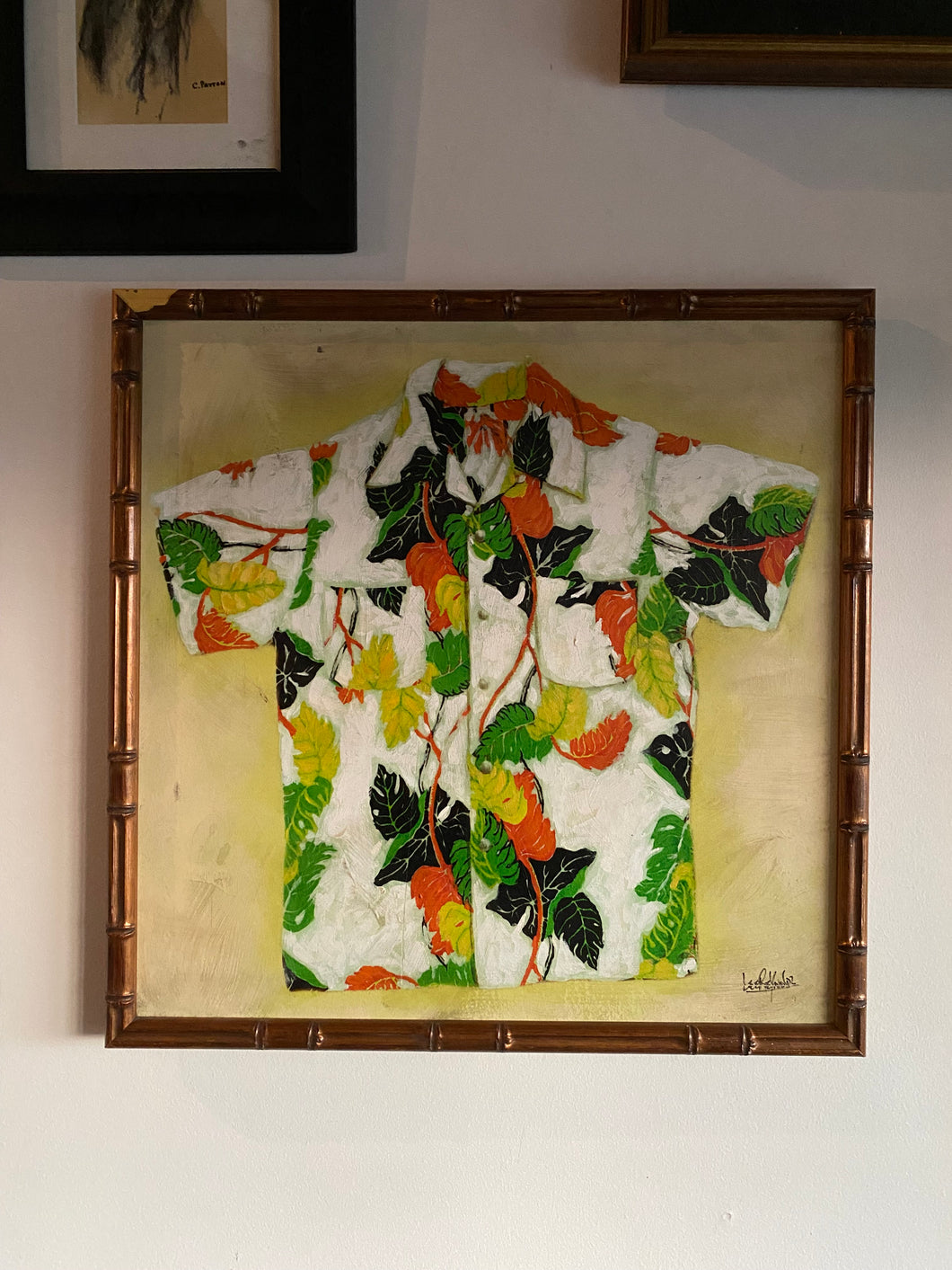 Rare Lee Reynolds Hawaii Shirt Painting