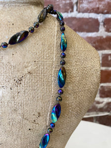 Iridescent Beaded Necklace