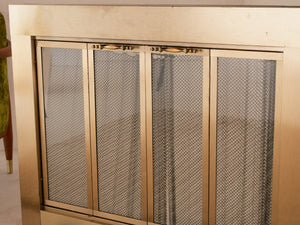 Brushed Brass Fire Place Screen frame