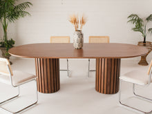 Load image into Gallery viewer, Dalia Oval Walnut Table
