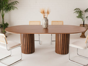 Dalia Oval Walnut Table